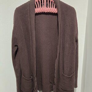 Beautiful Dark Brown Cardigan Lightly loved Small